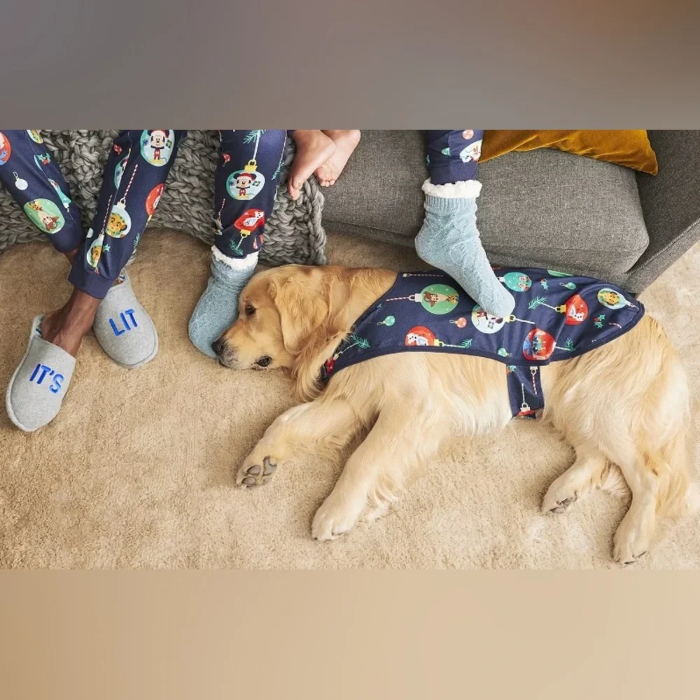 •NEW•{3} Disney’s 100th Anniversary Pet One Piece Holiday Pajamas- XLARGE